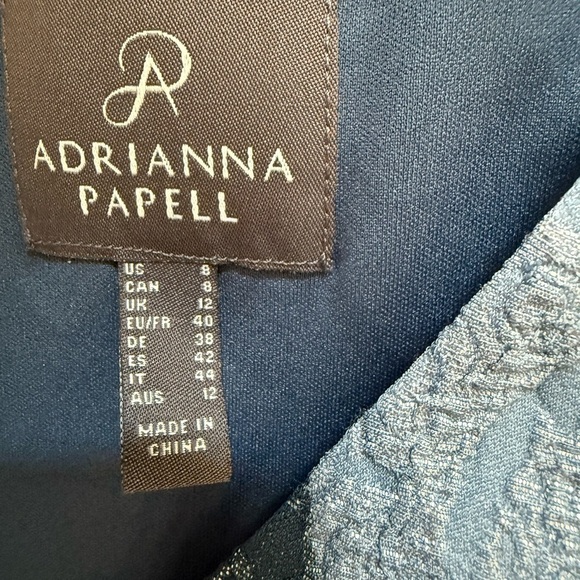 NWT Adrianna Papell Lilliana Floral Brocade Gown Size 8 Twilight Multi - Picture 8 of 8